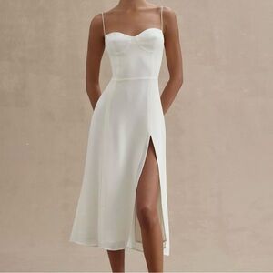 Reformation Juliette Dress Ivory White - 10